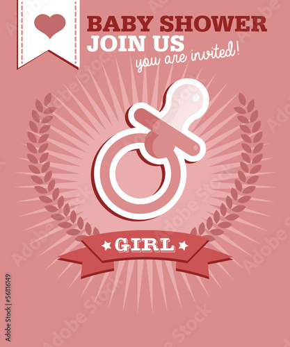 Vector: Baby Boy Shower Invitation Baby Boy Shower Invitation