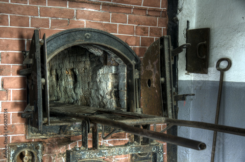 Photo: Crematory oven near the gas chamber at Mauthausen Crematory oven near the gas chamber at Mauthausen