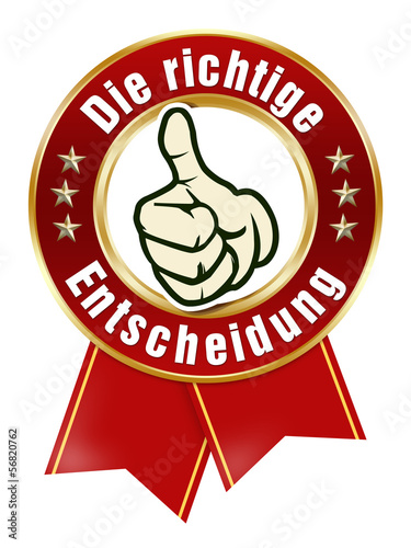 Illustration: die richtige entscheidung die richtige entscheidung