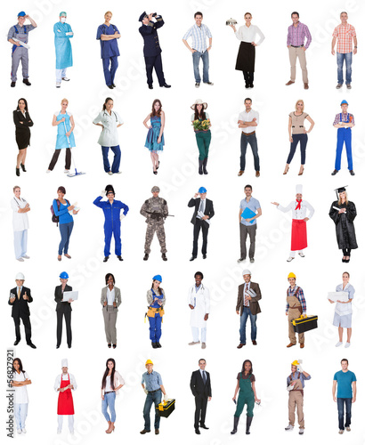 Photo: Group Of People From Various Professions Group Of People From Various Professions