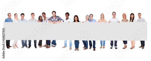 Photo: Group Of People With Placard Group Of People With Placard