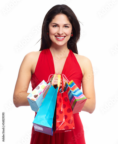 Photo: Woman with shopping bags Woman with shopping bags