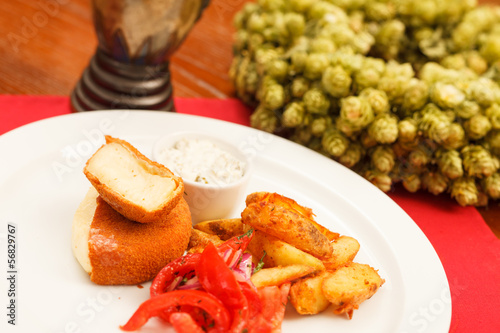 Photo: Fried cheese Fried cheese
