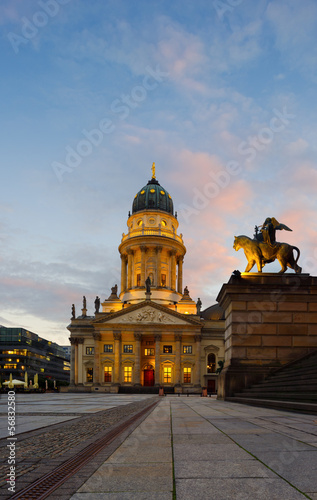 Photo: German Cathedral on Gendarmenmarkt in Berlin German Cathedral on Gendarmenmarkt in Berlin