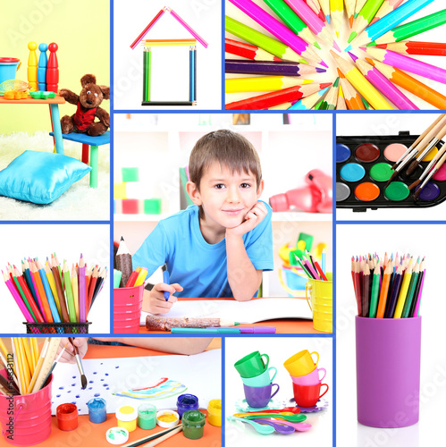 Photo: Collage of education kids Collage of education kids
