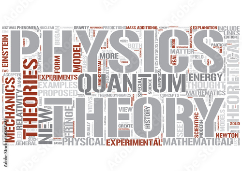 Vector: Theoretical physics Word Cloud Concept Theoretical physics Word Cloud Concept