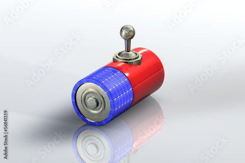Illustration: Batterie Solar Schalter Batterie Solar Schalter
