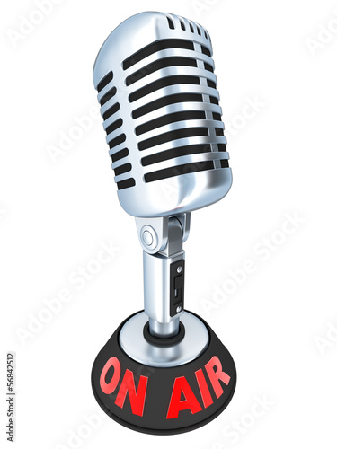 Illustration: Table Microphone isolated Table Microphone isolated