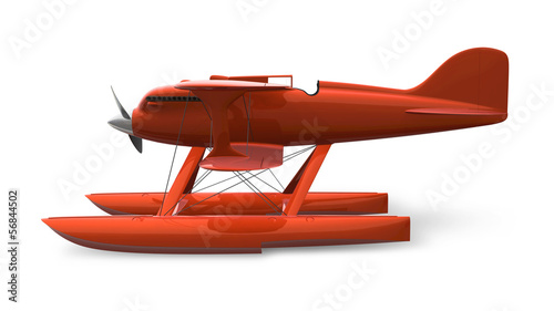 Illustration: Retro Float Plane Retro Float Plane