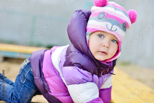 Photo: toddler on the playground toddler on the playground