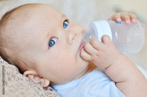 Photo: baby drinking water baby drinking water
