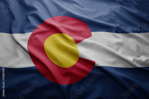 Photo: Flag of Colorado state Flag of Colorado state