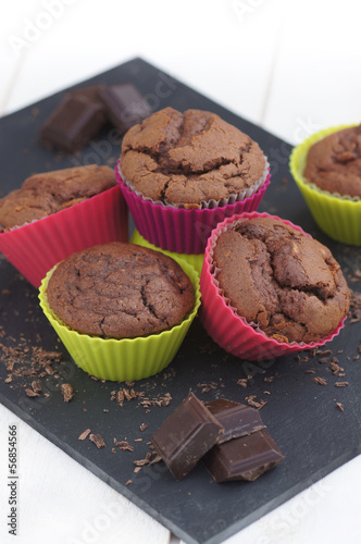 Photo: muffins au chocolat en moule 2 muffins au chocolat en moule 2