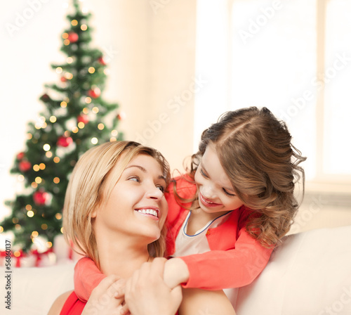 Photo: hugging mother and daughter hugging mother and daughter