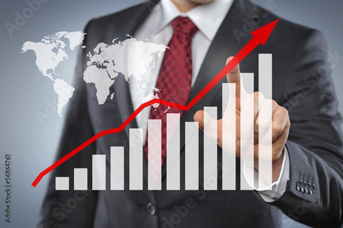 Photo: Businessman with Chart Businessman with Chart