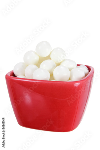 Photo: Peppermint Lollies in Bowl Peppermint Lollies in Bowl