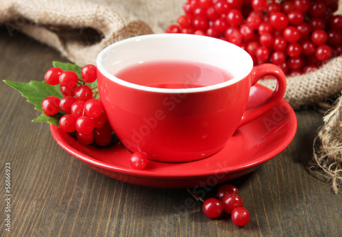 Photo: Still life with viburnum tea Still life with viburnum tea