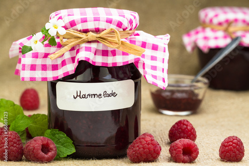 Photo: Marmelade mit frischen Himbeeren Marmelade mit frischen Himbeeren