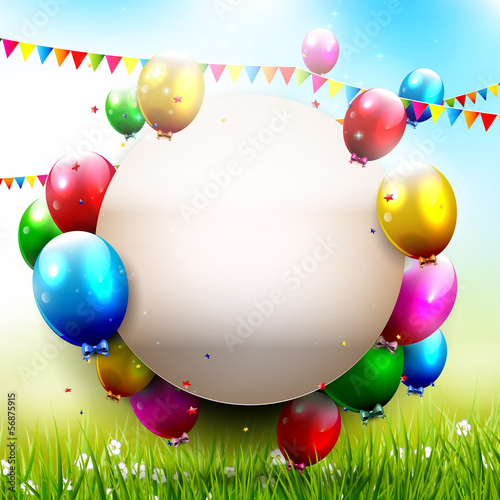 Vector: Birthday party - background with place for text Birthday party - background with place for text