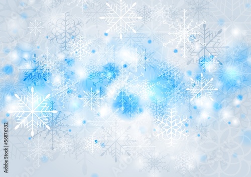 Vector: Bright blue vector Christmas background Bright blue vector Christmas background