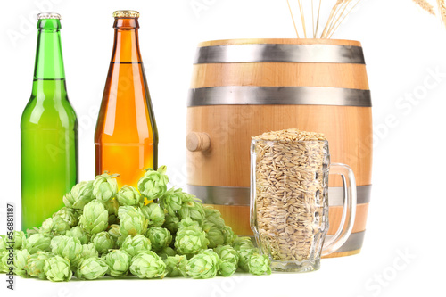Photo: Hop and barley. Hop and barley.