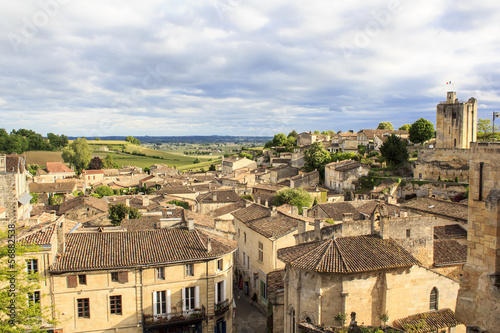 Photo: Saint-Emilion village panoramic view Saint-Emilion village panoramic view