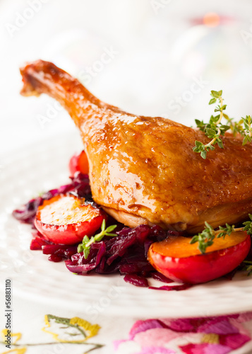 Photo: Roasted duck leg Roasted duck leg