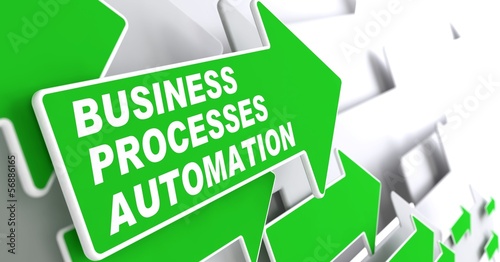 Illustration: Business Processes Automation Concept. Business Processes Automation Concept.