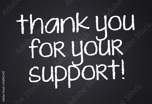 Photo: thank you for your support thank you for your support