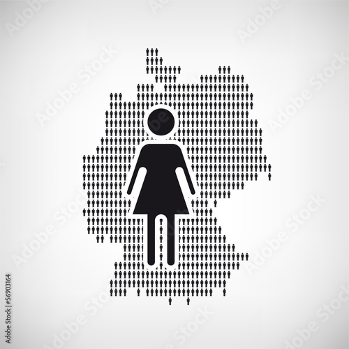 Vector: Frauenquote Frauenquote