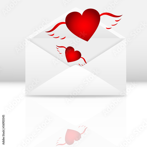 Vector: love message love message
