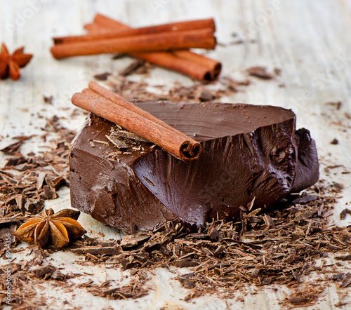 Photo: Chocolate piece Chocolate piece