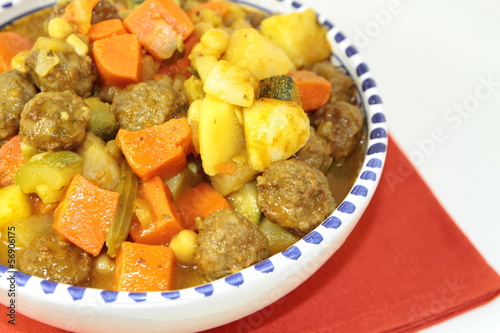 Photo: couscous de boulettes couscous de boulettes