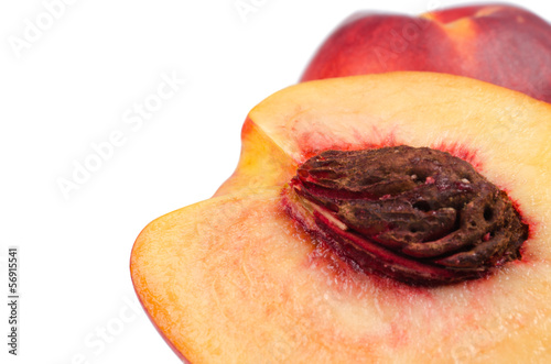 Photo: Close up ripe peaches Close up ripe peaches