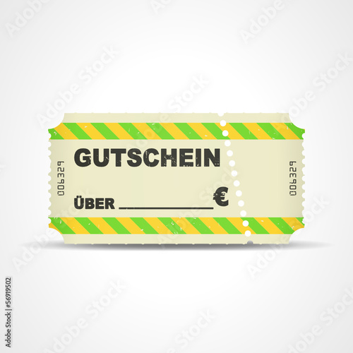 Vector: ticket v3 gutschein ueber _ euro I ticket v3 gutschein ueber _ euro I