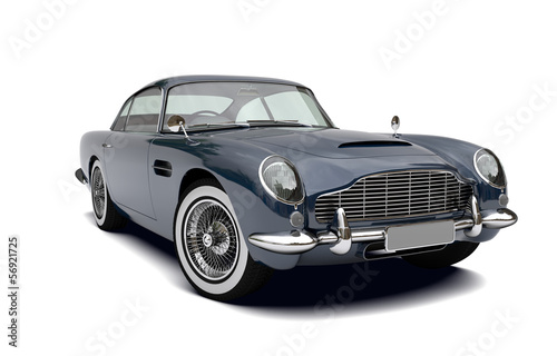 Illustration: Oldtimer mit weißwandreifen Oldtimer mit weißwandreifen