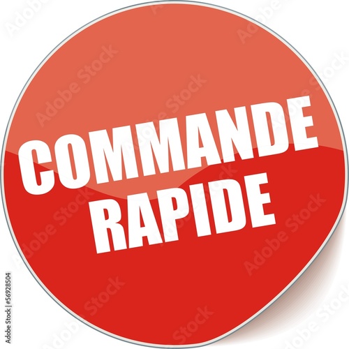 Vector: étiquette commande rapide étiquette commande rapide