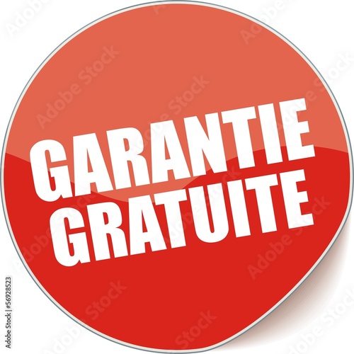 Vector: étiquette garantie gratuite étiquette garantie gratuite