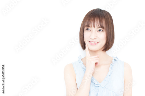 Photo: 考える女性 考える女性