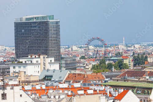 Photo: View of Vienna from St. Stephane's cathedral. Austria View of Vienna from St. Stephane's cathedral. Austria