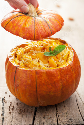 Photo: pumpkin risotto pumpkin risotto