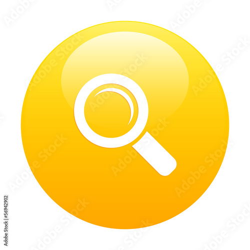 Vector: Bouton internet loupe zoom orange Bouton internet loupe zoom orange