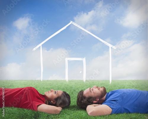 Photo: Couple who dream of a home Couple who dream of a home