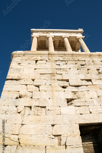 Photo: Ancient temple of Athena Nike on Acropolis Hill, Athens Ancient temple of Athena Nike on Acropolis Hill, Athens