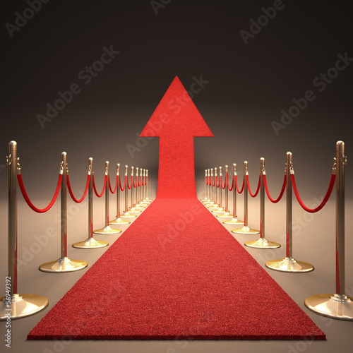 Illustration: Rising fame. Your text at the top of the arrow. Rising fame. Your text at the top of the arrow.