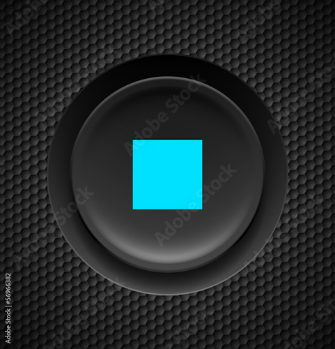 Vector: Stop button. Stop button.