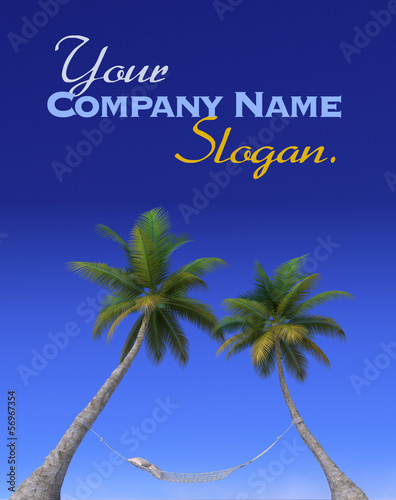 Photo: Hammock hanging from palm trees Hammock hanging from palm trees