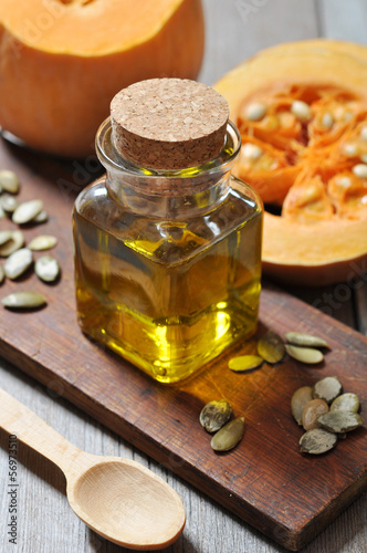 Photo: Pumpkin seed oil Pumpkin seed oil