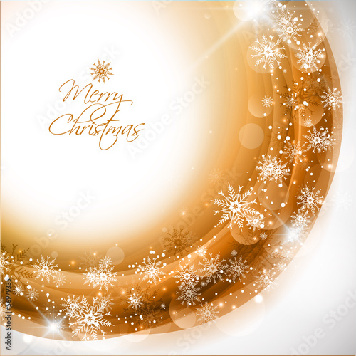 Vector: Golden christmas background Golden christmas background