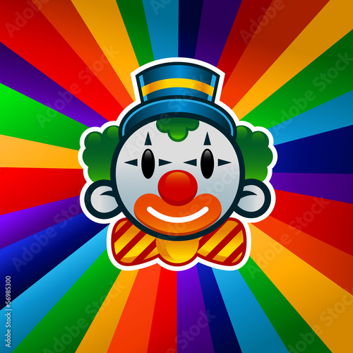 Vector: Colorful Birthday Clown Colorful Birthday Clown